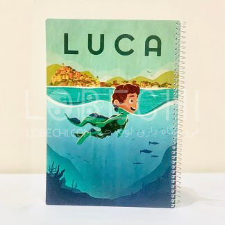 خرید و قیمت دفتر 100 برگ جلد طلقی طرح luca