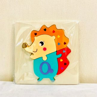 پازل چوبی برجسته طرح خارپشت