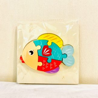 پازل چوبی برجسته طرح ماهی