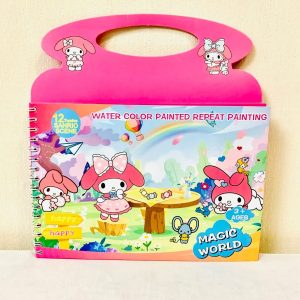 کتاب نقاشی با آب طرح ملودی