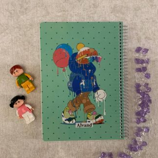 دفتر جلد طلقی 100 برگ - لباس بستنی