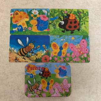 پازل چوبی 4 در 1 حشرات