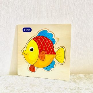 پازل اقتصادی چوبی طرح ماهی