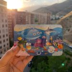 پازل چوبی جعبه فلزی طرح اقیانوس
